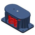 CI - 1" DEFLECTION - Housed Multiple Spring Mounts